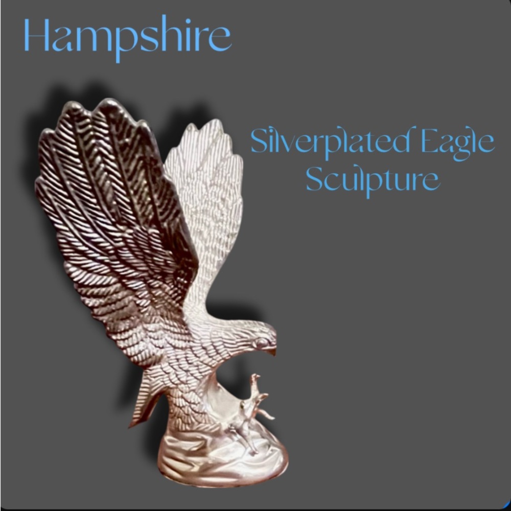 Silverplated Eagle Sculpture by Hampshire KN-7